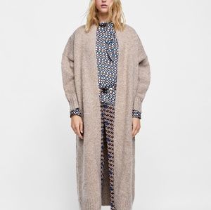 Zara knit long coat